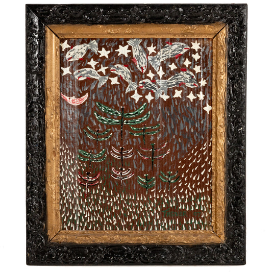 Willie Tarver. Dragonflies & Fish, mixed media