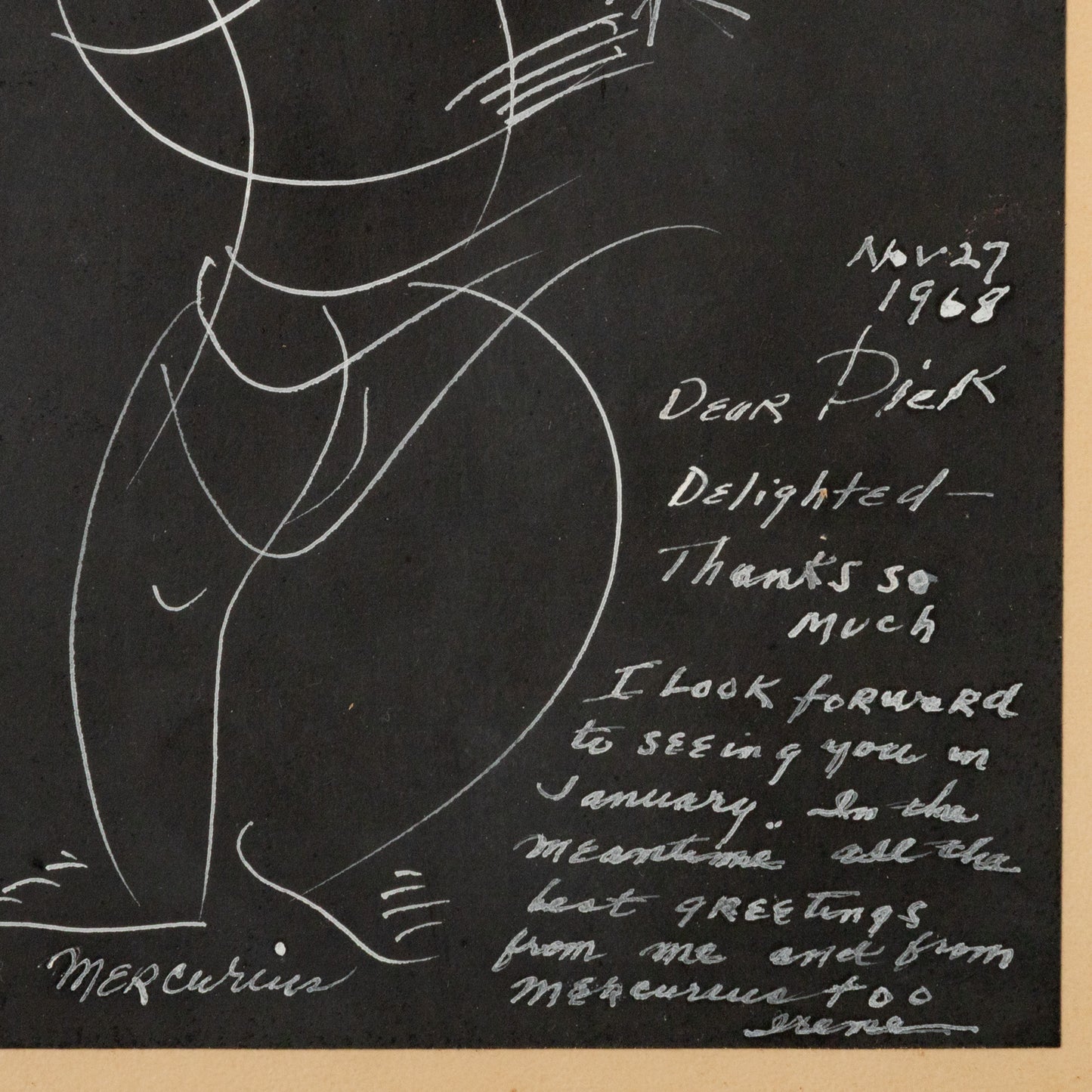Irene Rice Pereira. "Mercurius," ink