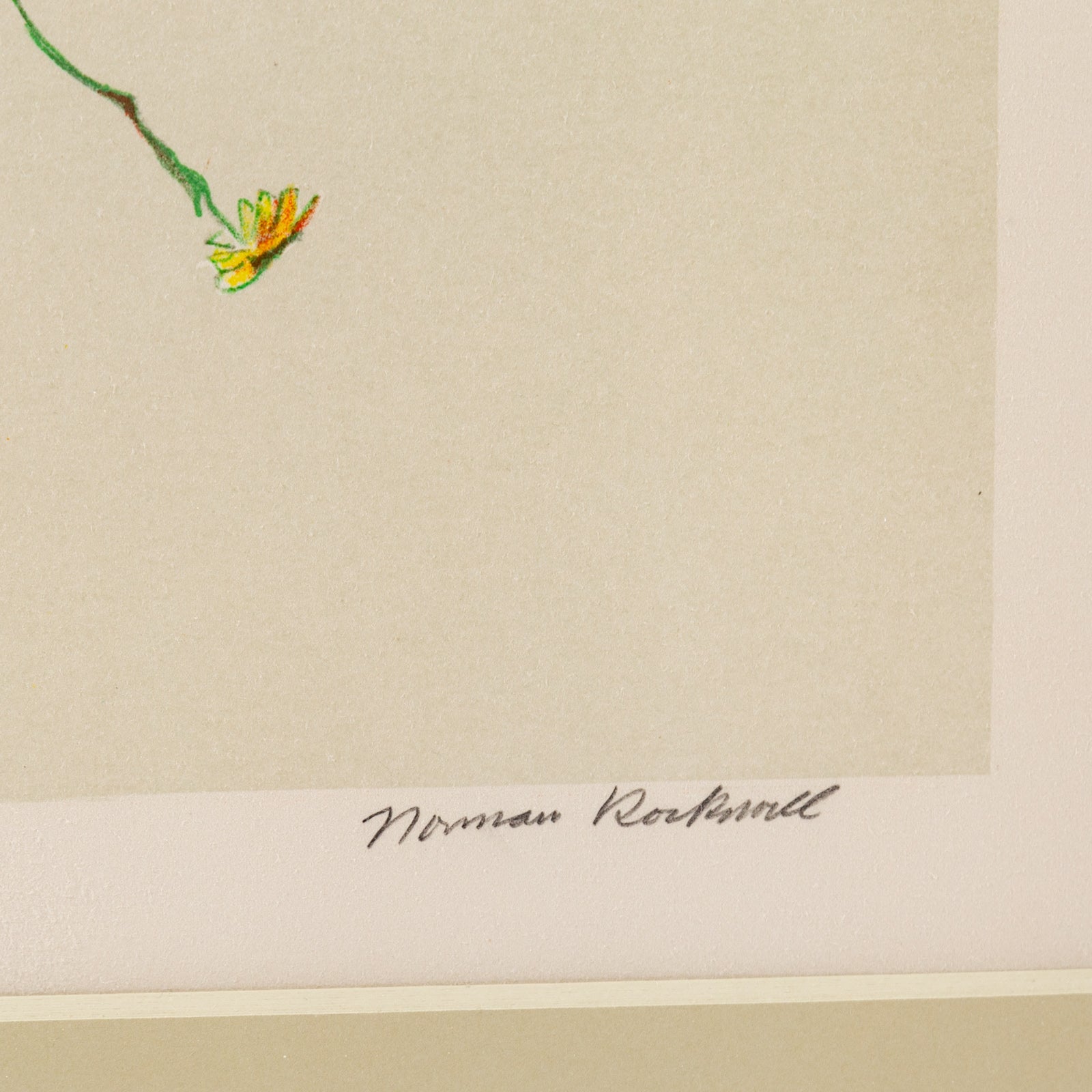 Norman Rockwell. "Flowers in Tender Bloom," lithograph Alex Cooper