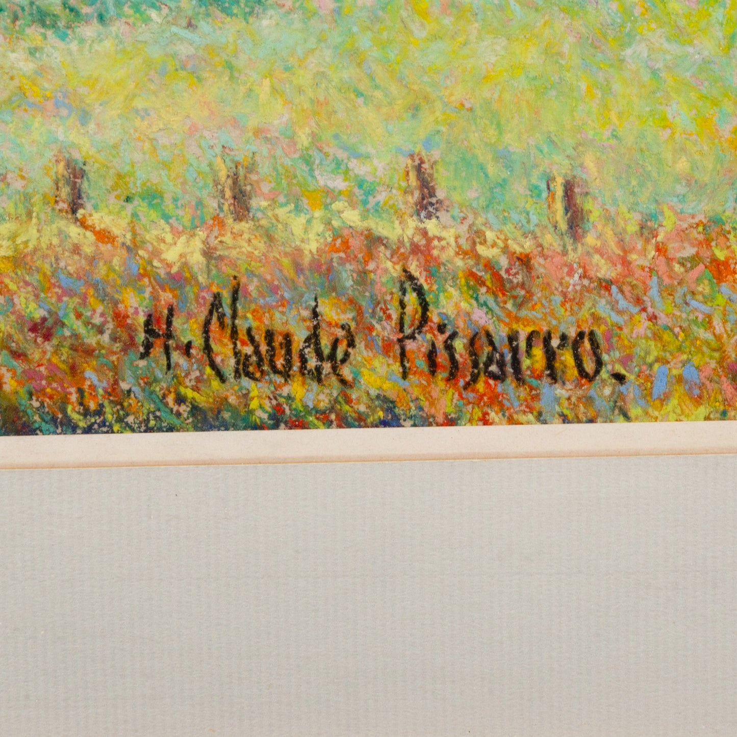 H. Claude Pissarro. "La Ferme de la Blistiere," pastel