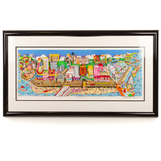 Charles Fazzino. "That Weekend At the Jersey Shore," screenprint