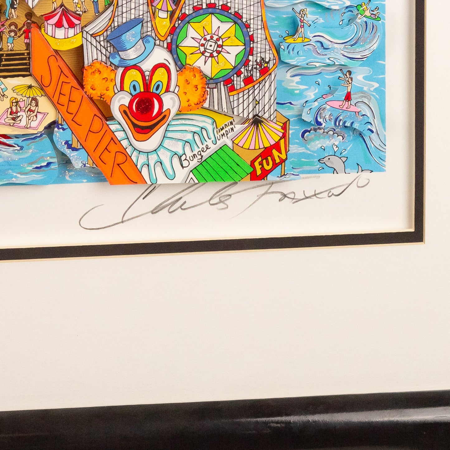 Charles Fazzino. "That Weekend At the Jersey Shore," screenprint