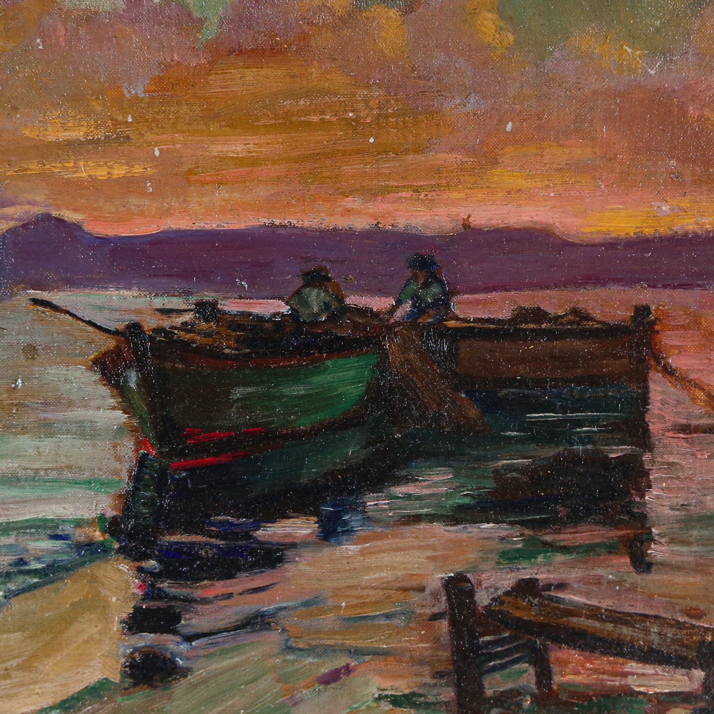 Oliver Dennet Grover. End of the Day, oil
