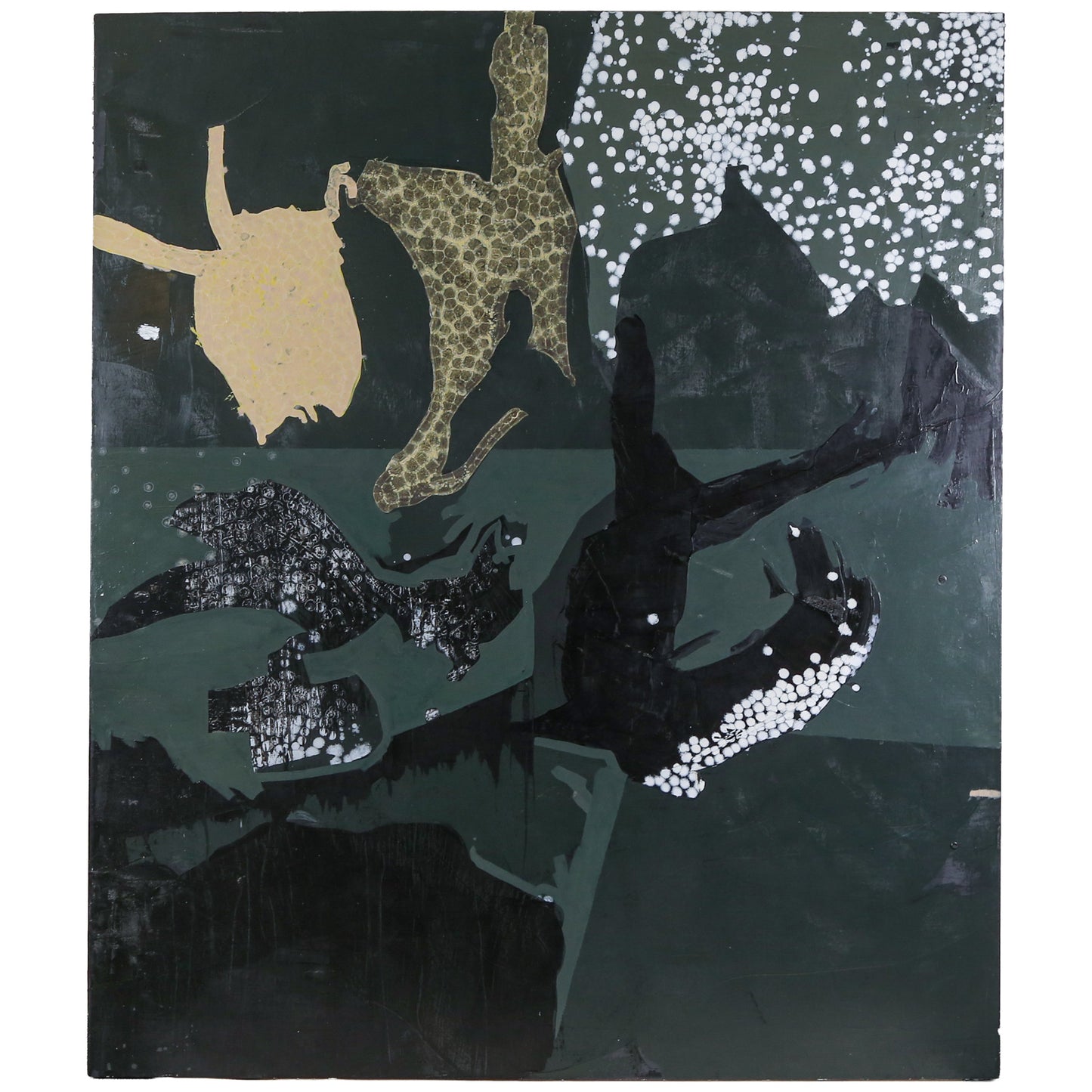Eric Hibit. Untitled with White Dots, oil