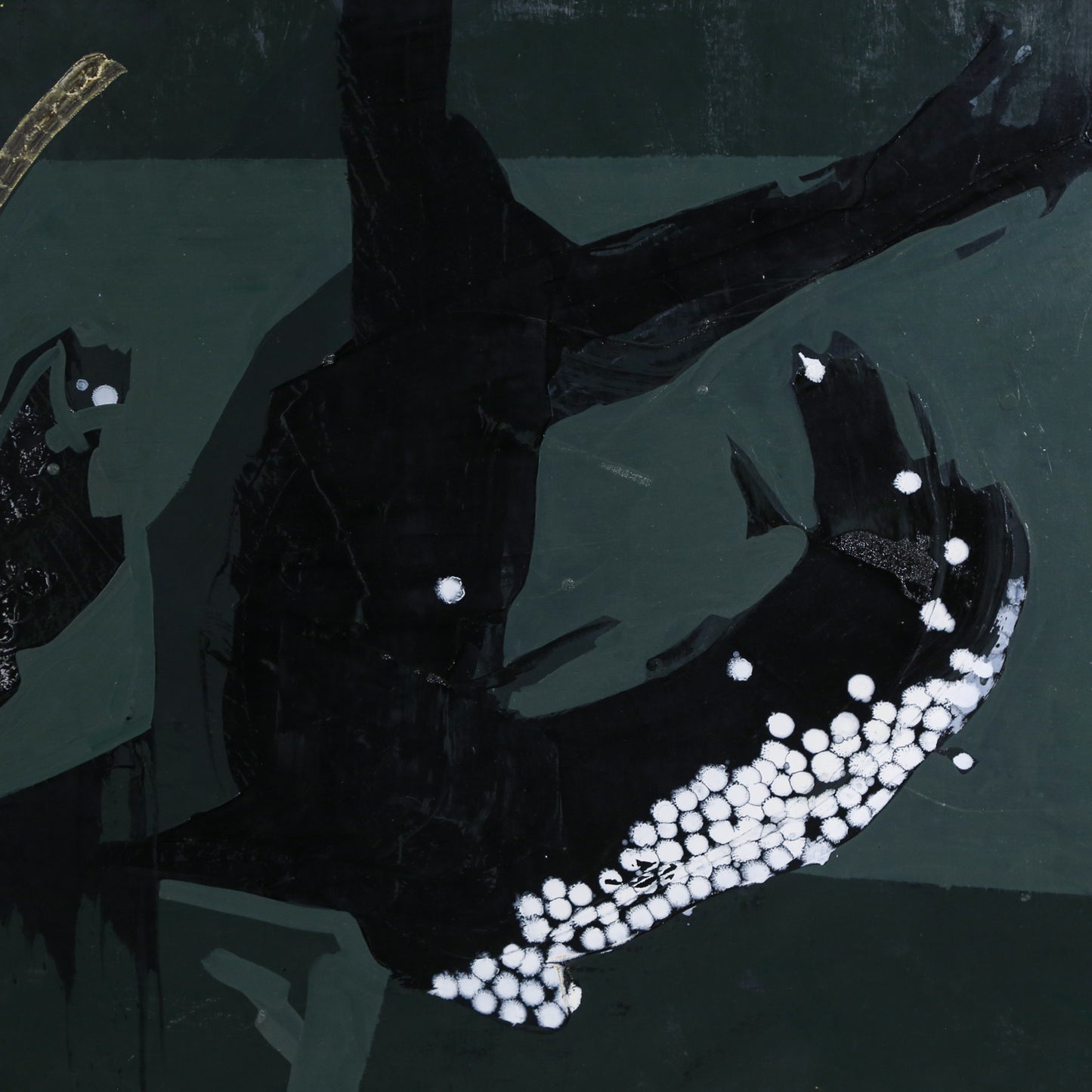 Eric Hibit. Untitled with White Dots, oil