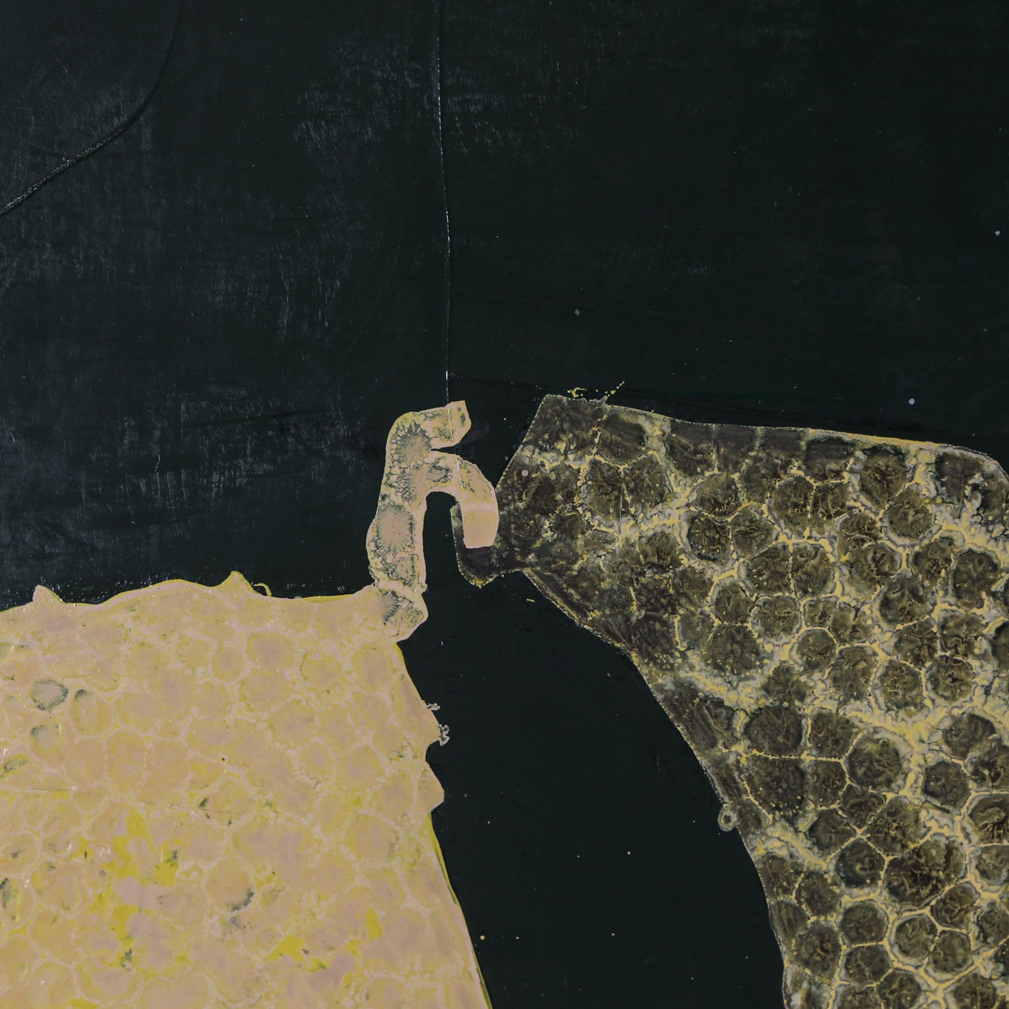 Eric Hibit. Untitled with White Dots, oil