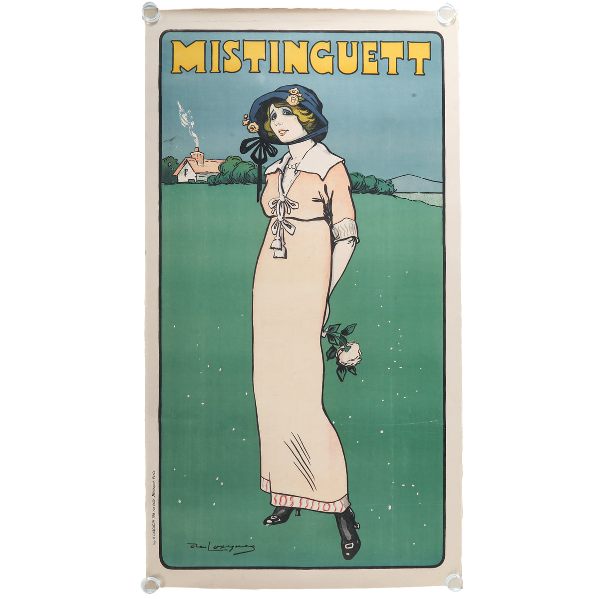 Daniel de Losques. "Mistinguett," lithograph
