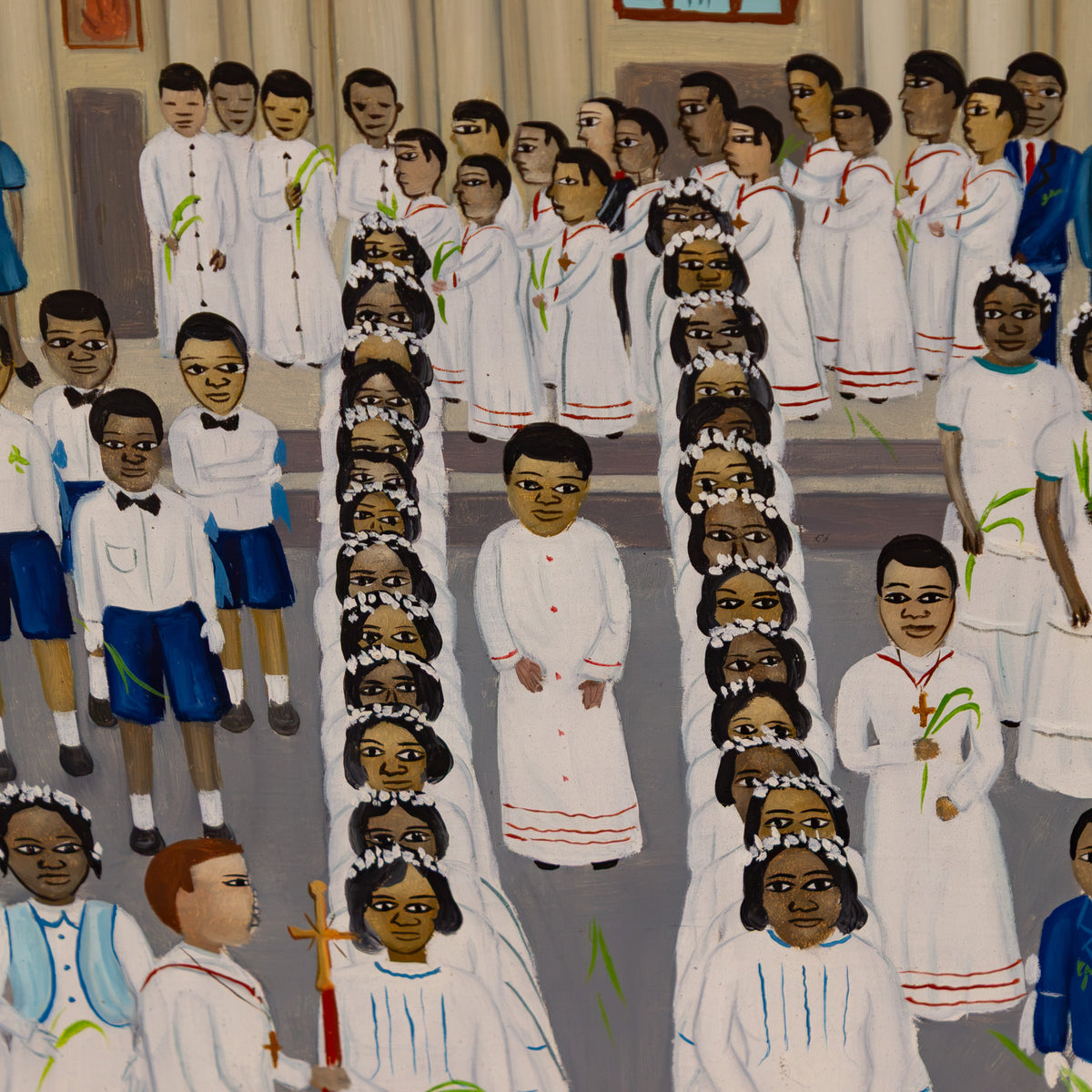 Jean Baptiste Jean. Religious Celebration, oil