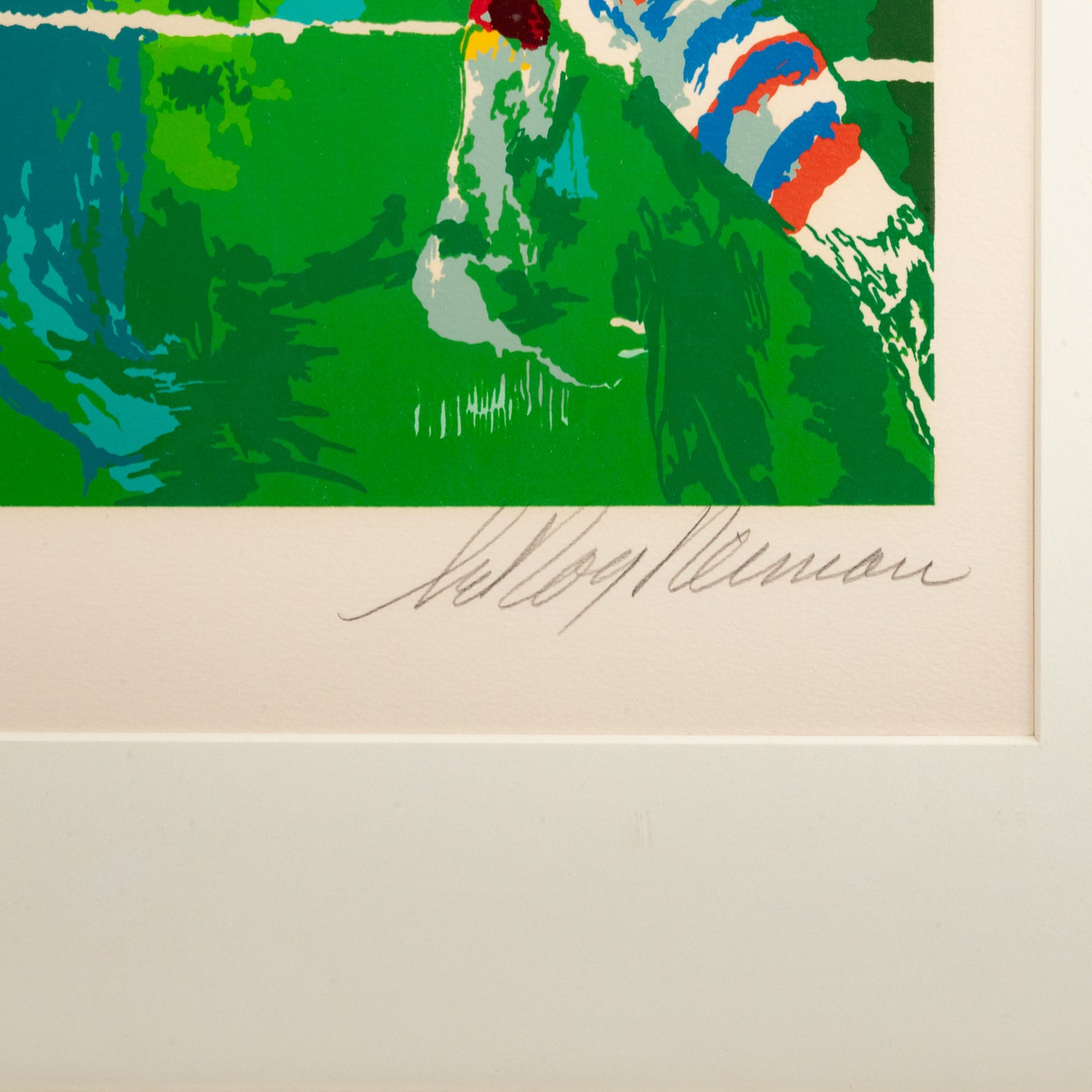 LeRoy Neiman. Redskins/Broncos Game, screenprint