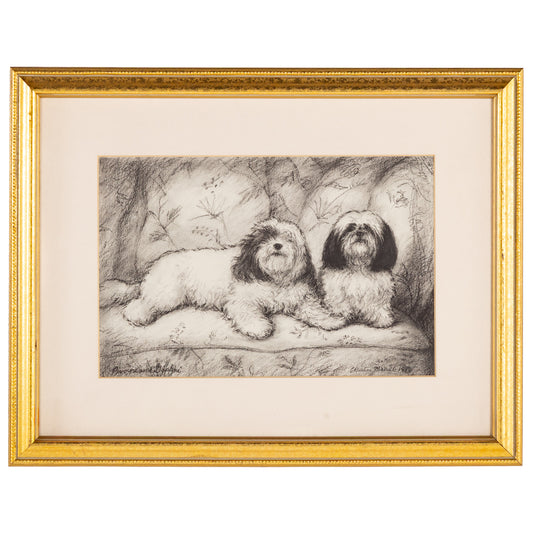 Christine Merrill. "Pivoine and Daphne," graphite