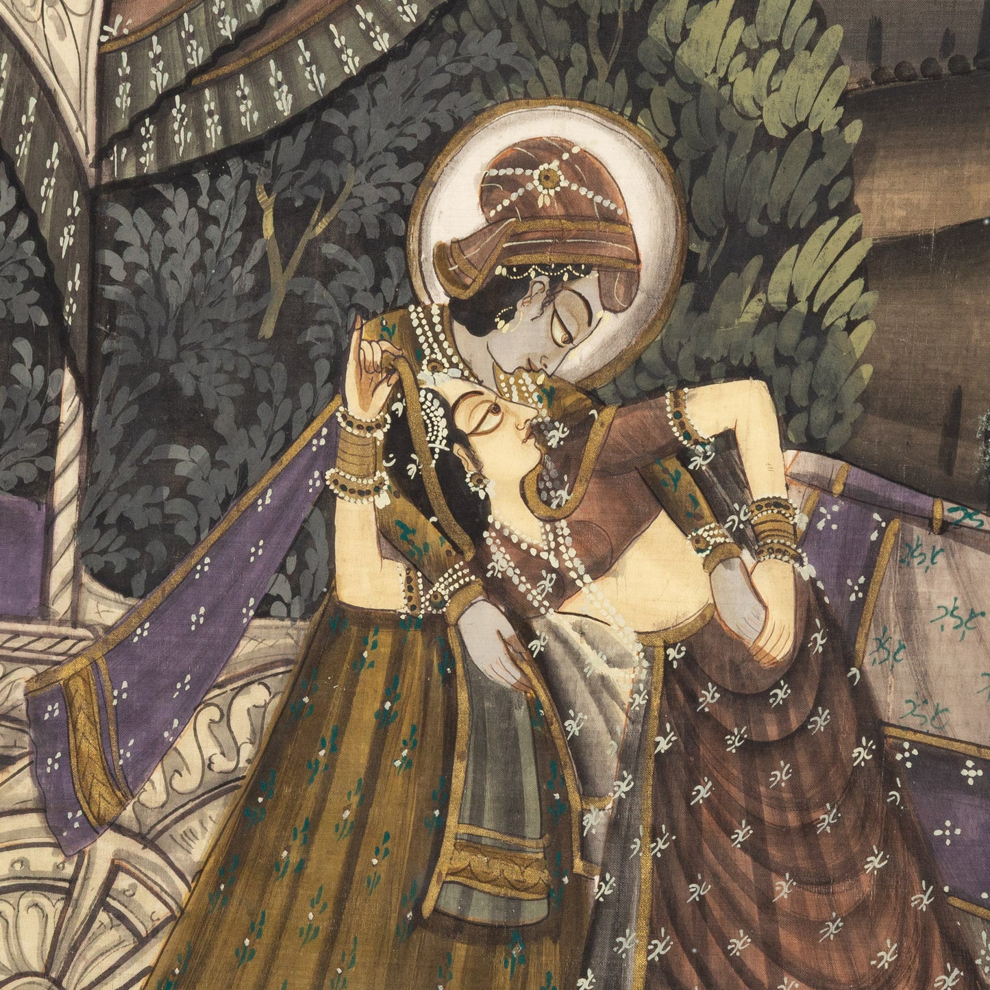 Mughal School. Procession Scene, gouache