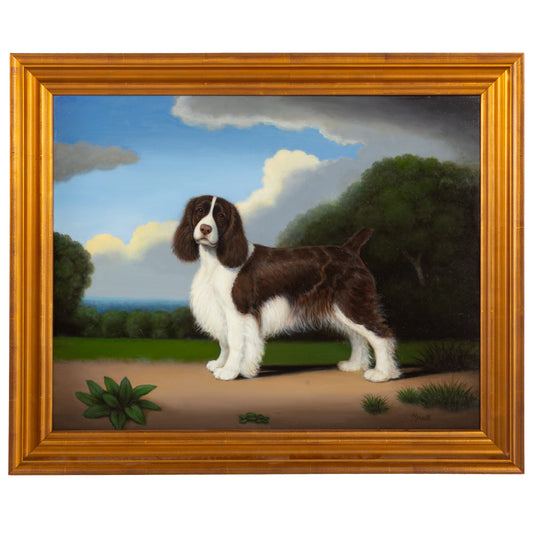 Christine Merrill. King Charles Spaniel, oil