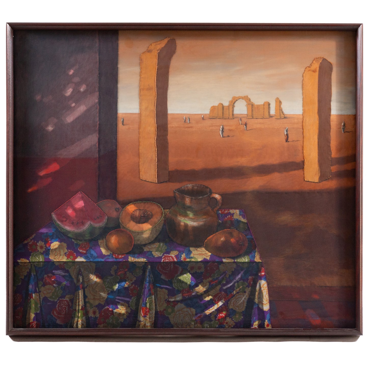 Alison "Ali" Cann-Clift. "Ancient Site with Nature Morte," oil