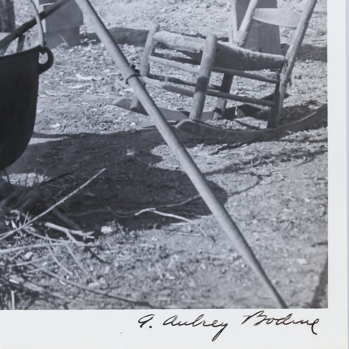 A. Aubrey Bodine. "Soapmaking, Mrs. Harriet Showman," photograph