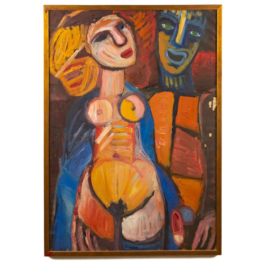 John Godenne. Abstract Couple, oil