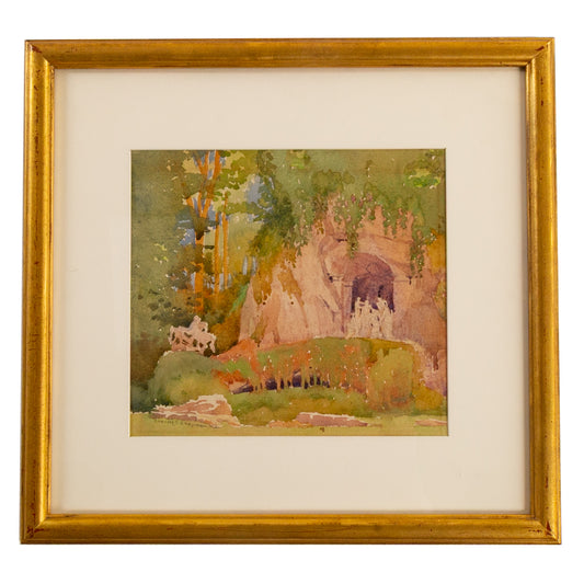 Charles S. Chapman. "Versailles," watercolor