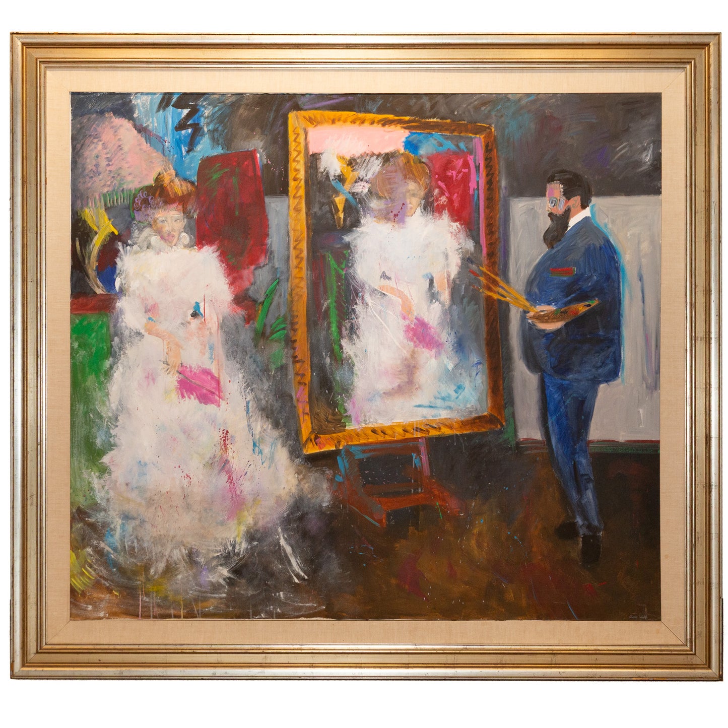 Sherry Wolf. "The Portrait," acrylic