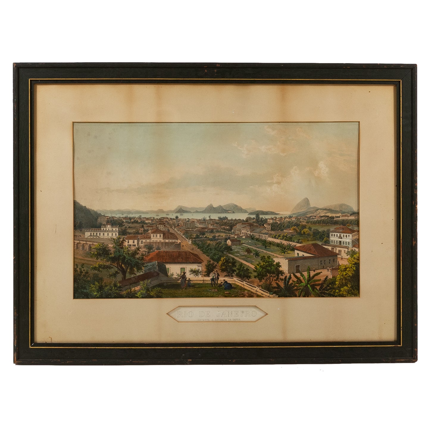 Eugene Ciceri. "Rio de Janeiro," color lithograph