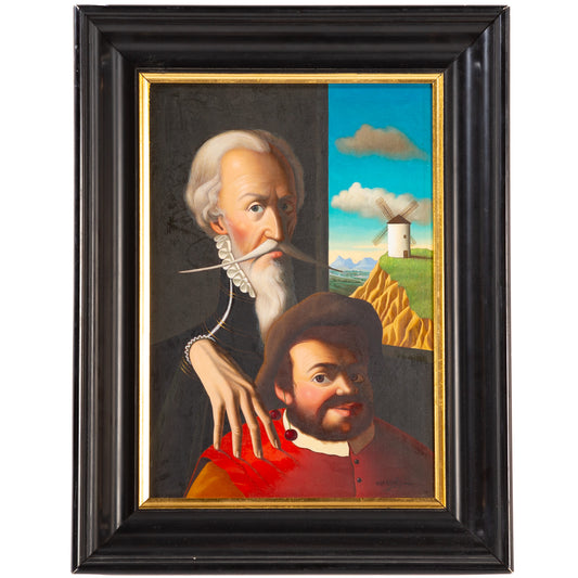 Juan Gabriel. Don Quixote and Pancho, oil