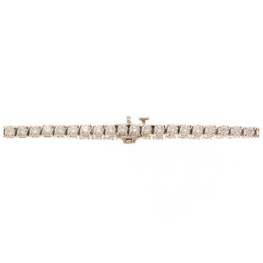 A 4.50 ctw Diamond Line Bracelet in 14K