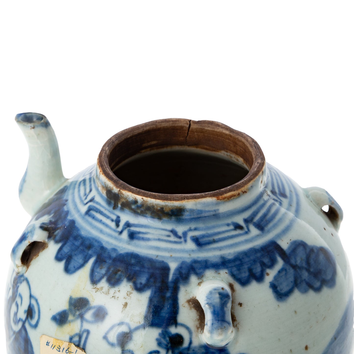 Chinese Porcelain Teapot & Lidded Jar