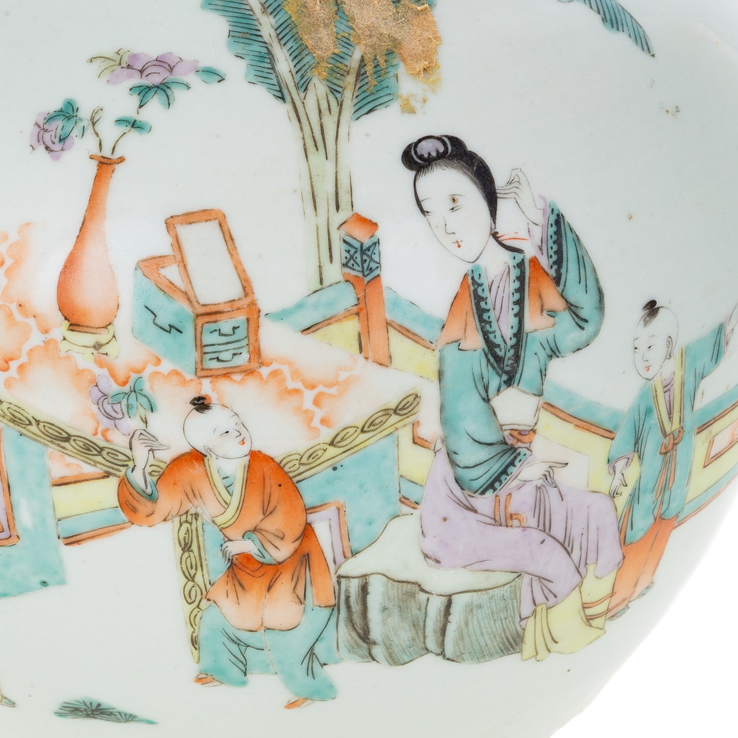 A Chinese Famille Rose Lidded Jar