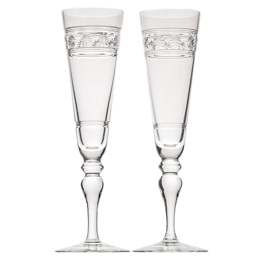A Pair of William Yeoward "Jenkins Audrey" Flutes