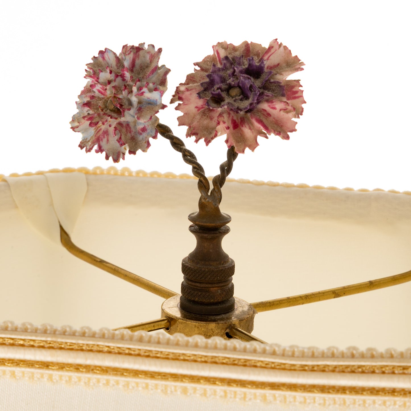 An Austrian Porcelain Vase Mounted as Table Lamp