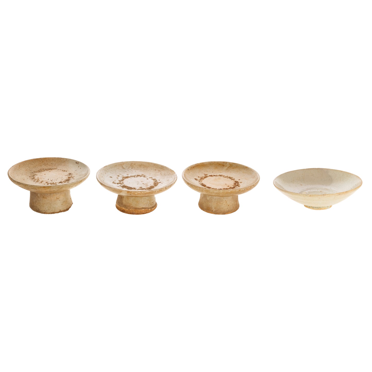 Four Pieces of Korean Joseon Style Pottery