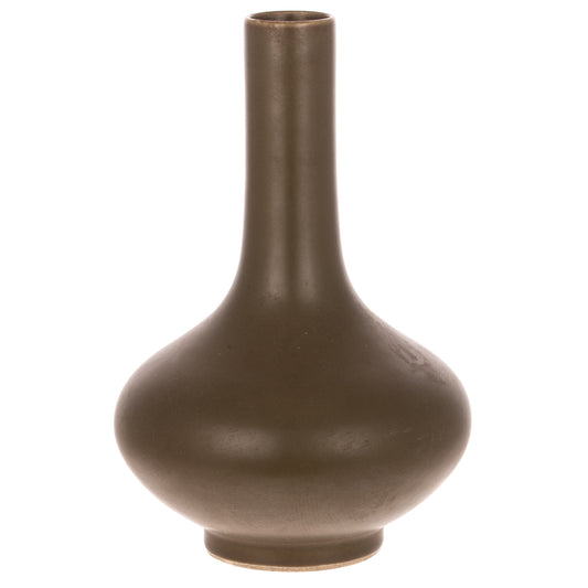 A Chinese Tea Dust Glazed Vase