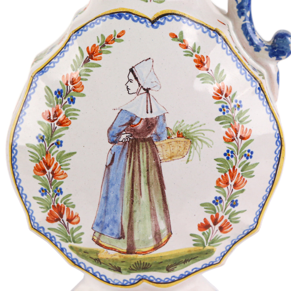 A Pair of Henriot Quimper Ewers