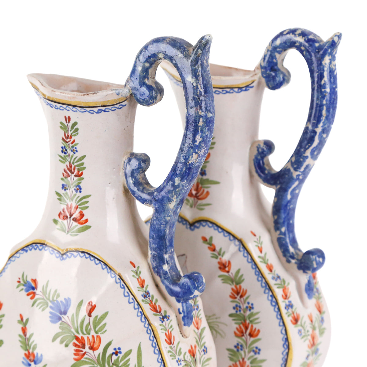 A Pair of Henriot Quimper Ewers