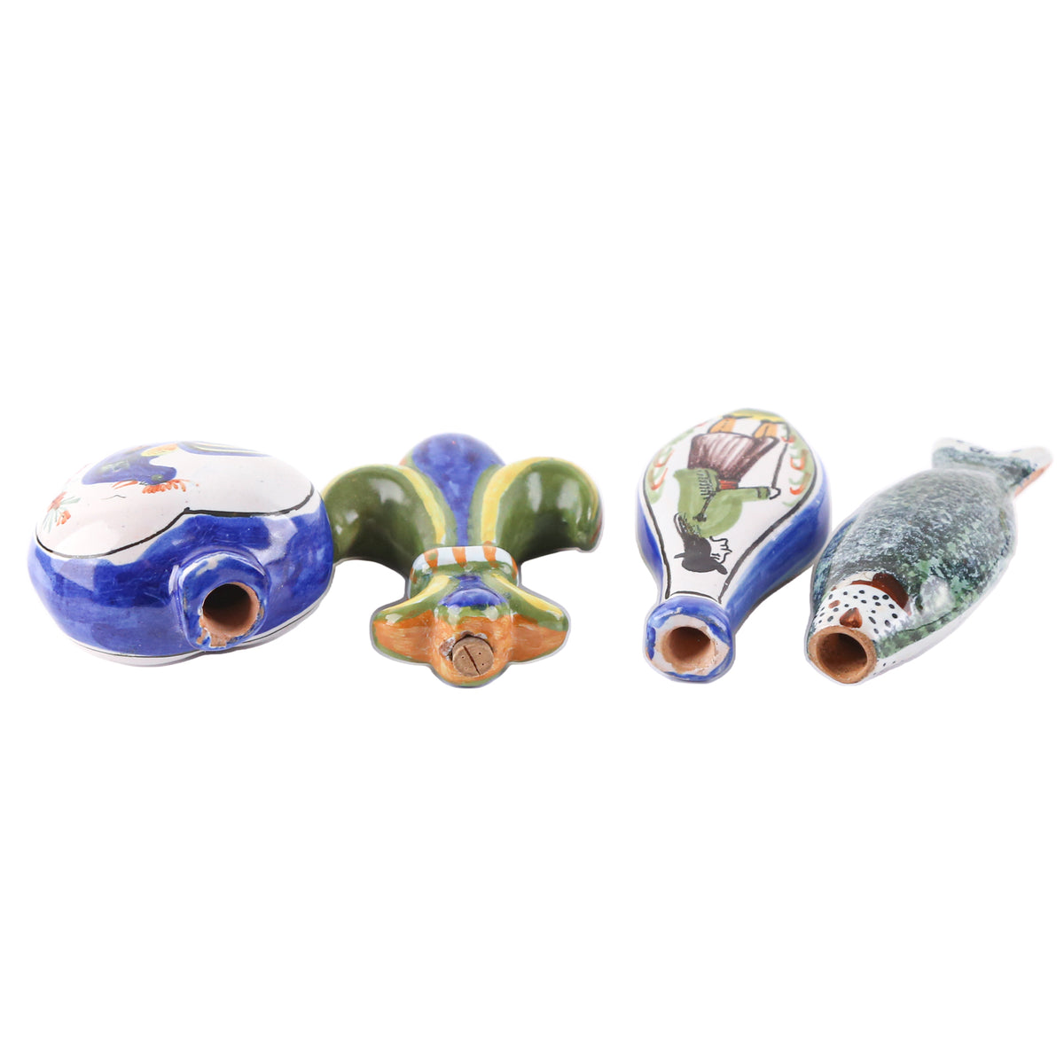 Eight Early Quimper Snuff Bottles
