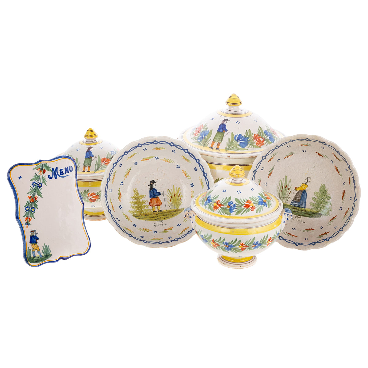 Collection of Quimper Tableware