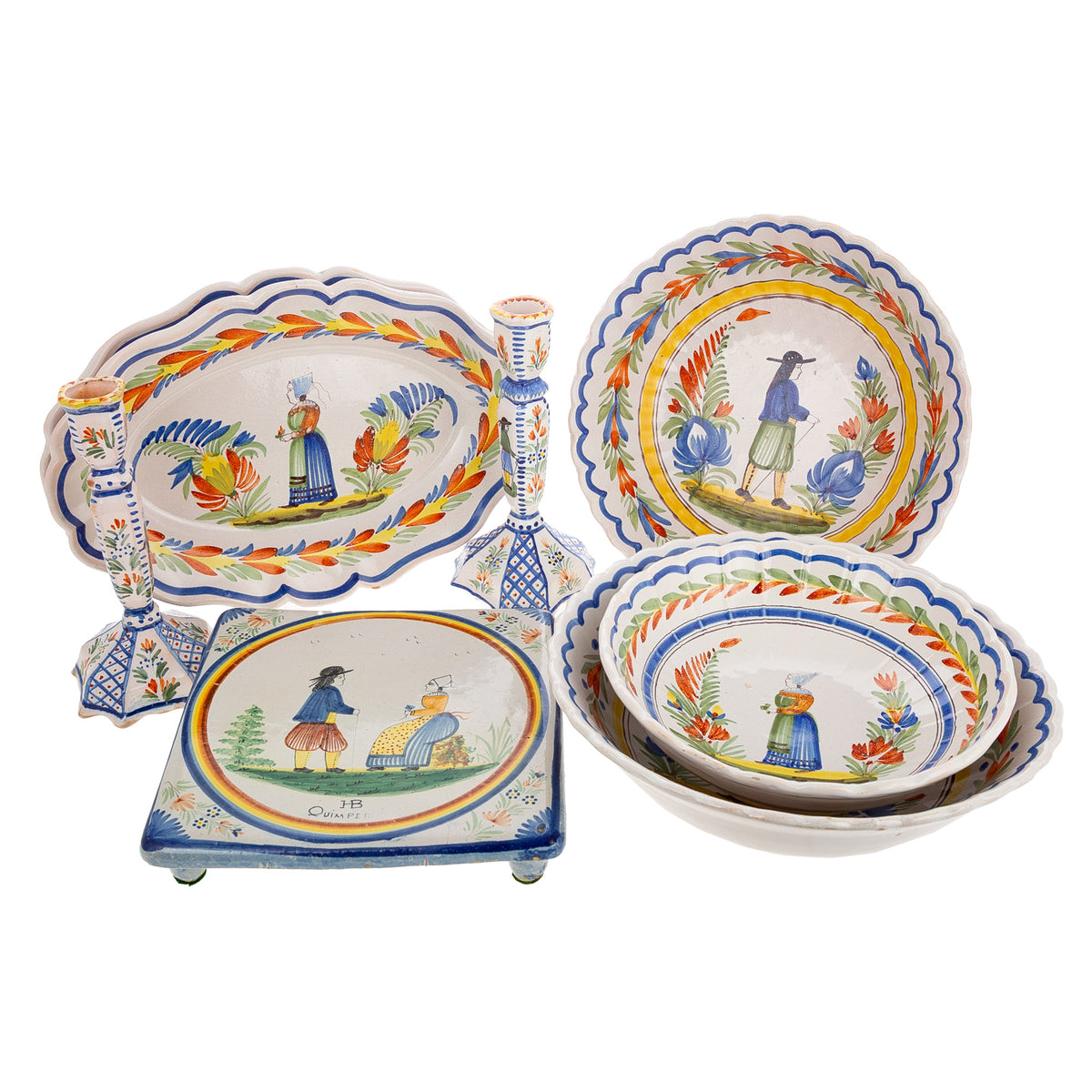 Collection of Quimper Tableware