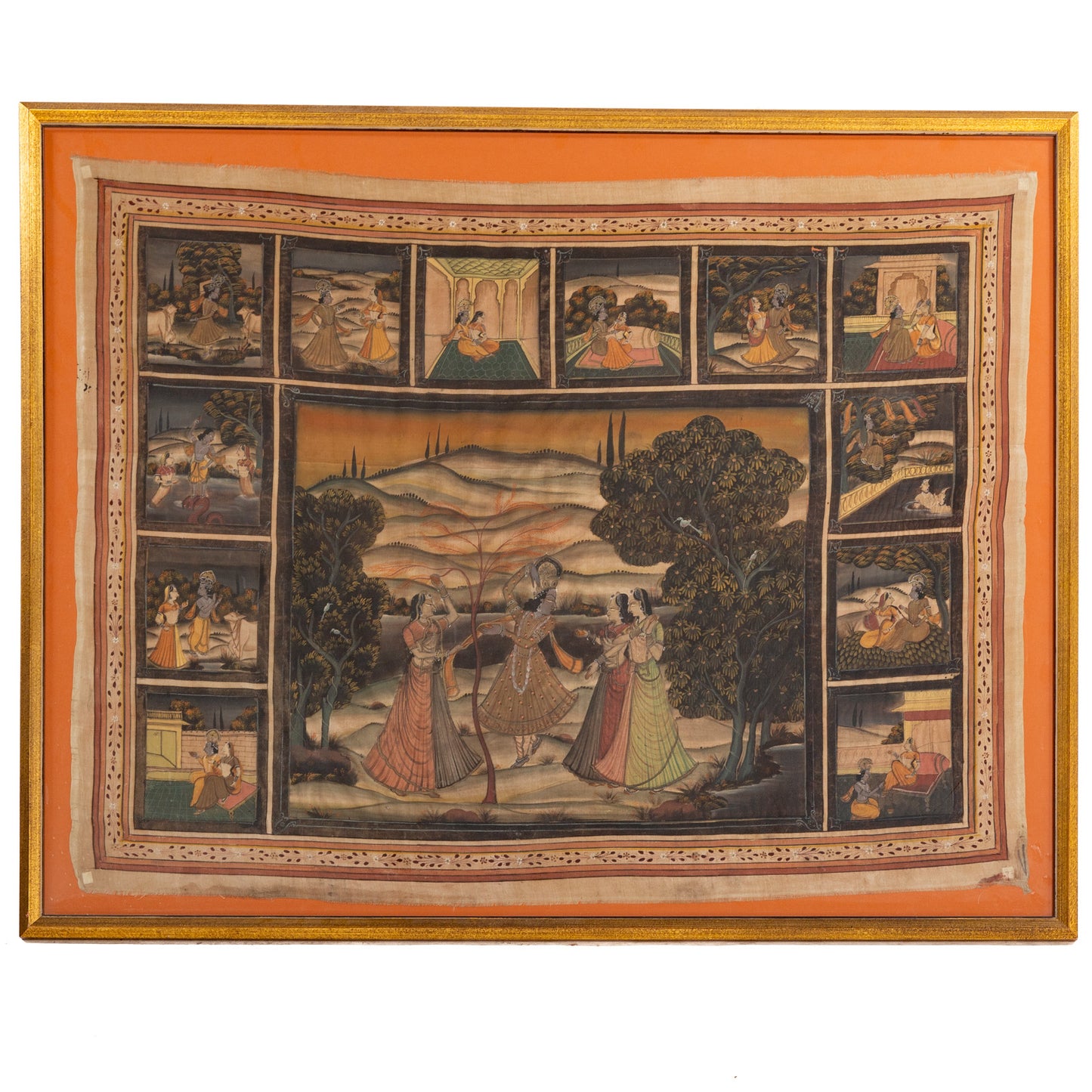 An Indian Pichwai Painting on Fabric