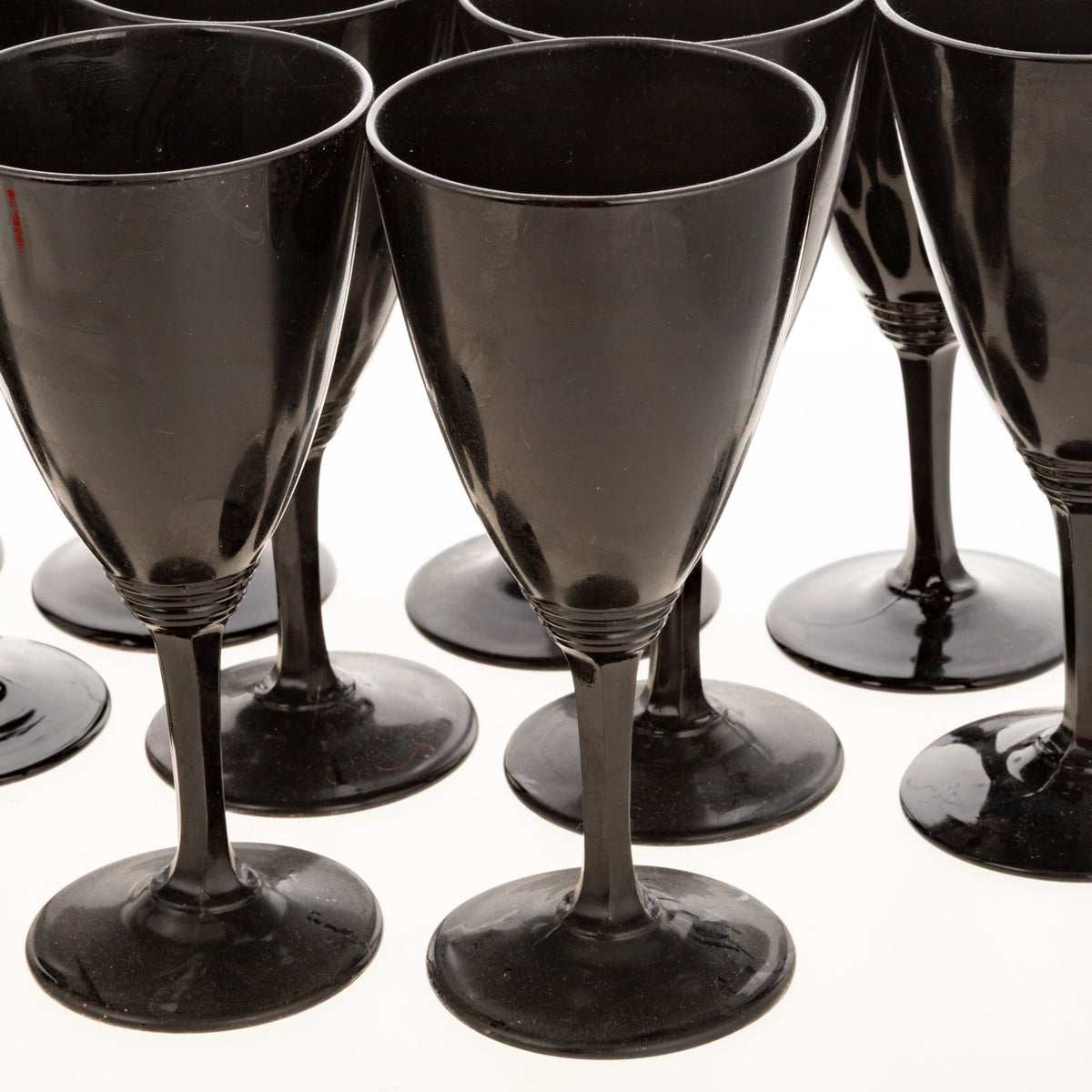 A Set of 12 Italian Blown Glass Goblets
