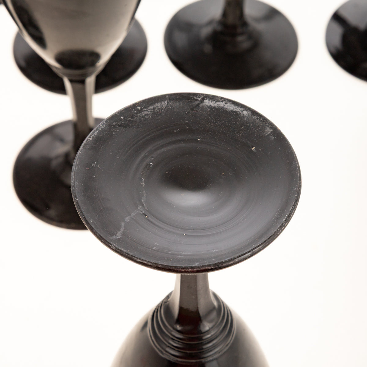 A Set of 12 Italian Blown Glass Goblets