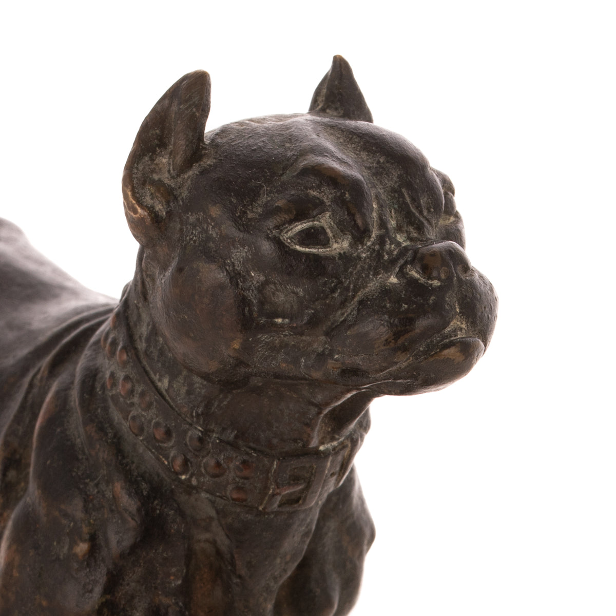 After Alfred Dubucand. "Bouledogue," bronze