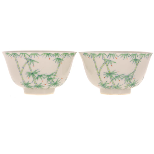 A Pair of Doucai Style Teacups