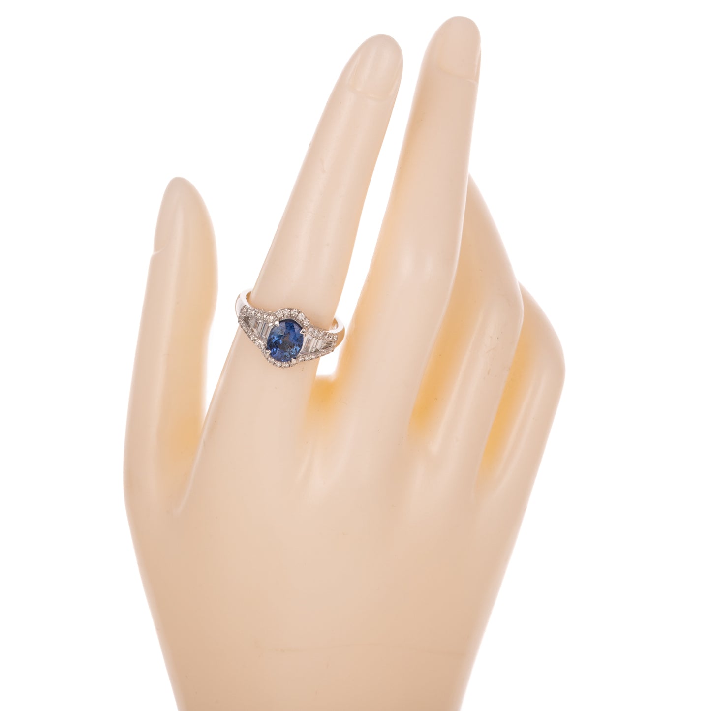 A 1.60 ct Sapphire & Diamond Ring in 18K