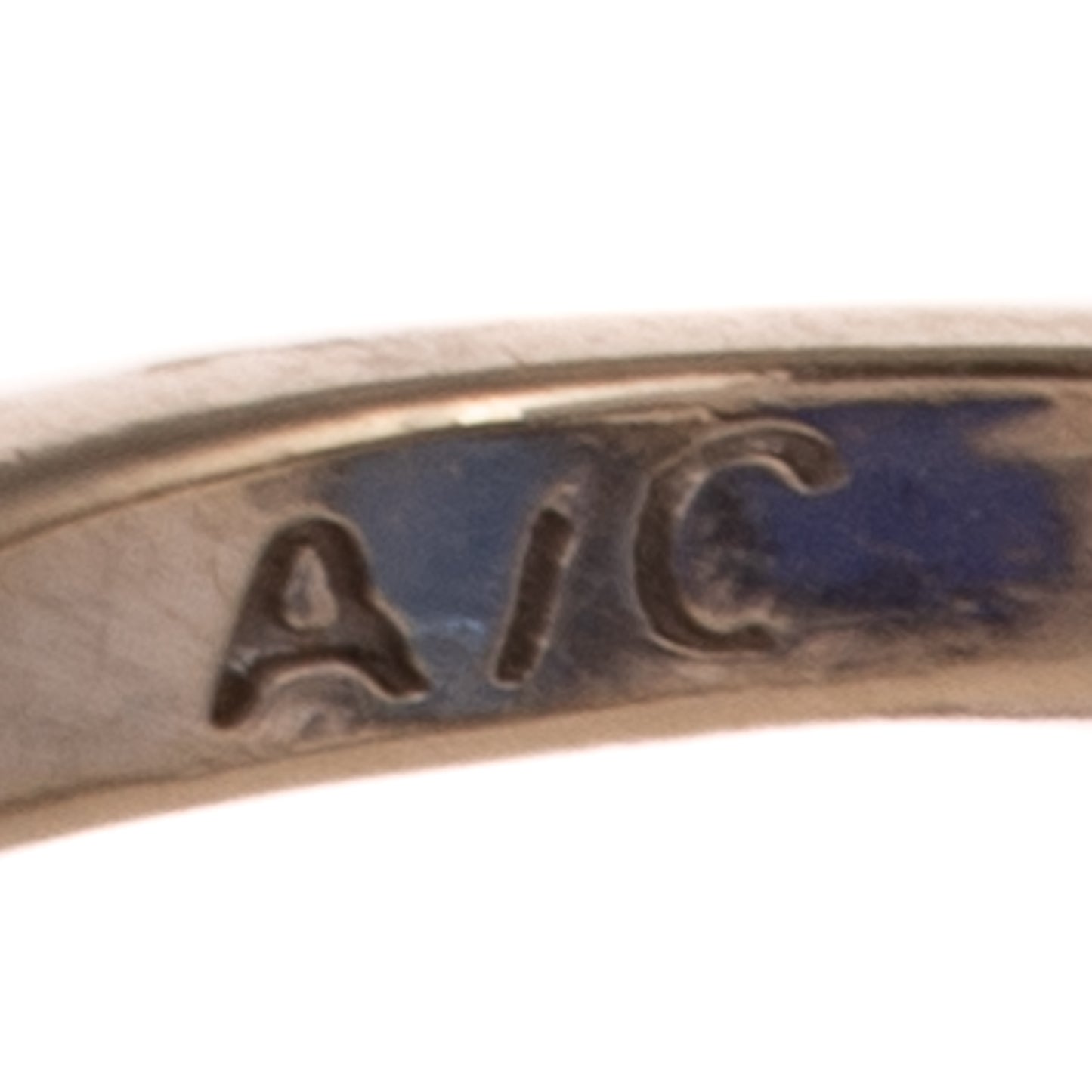 A GIA Ceylon Sapphire & Diamond Band in 14K