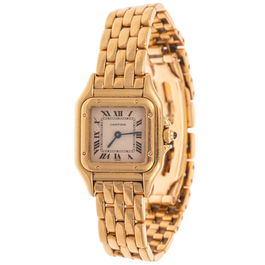 A Cartier Panthere Wrist Watch in 18K