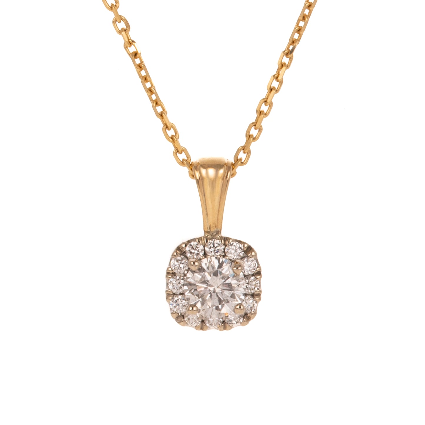 A 0.90 ctw Diamond Pendant in 14K