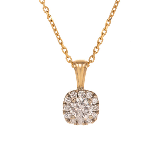A 0.90 ctw Diamond Pendant in 14K