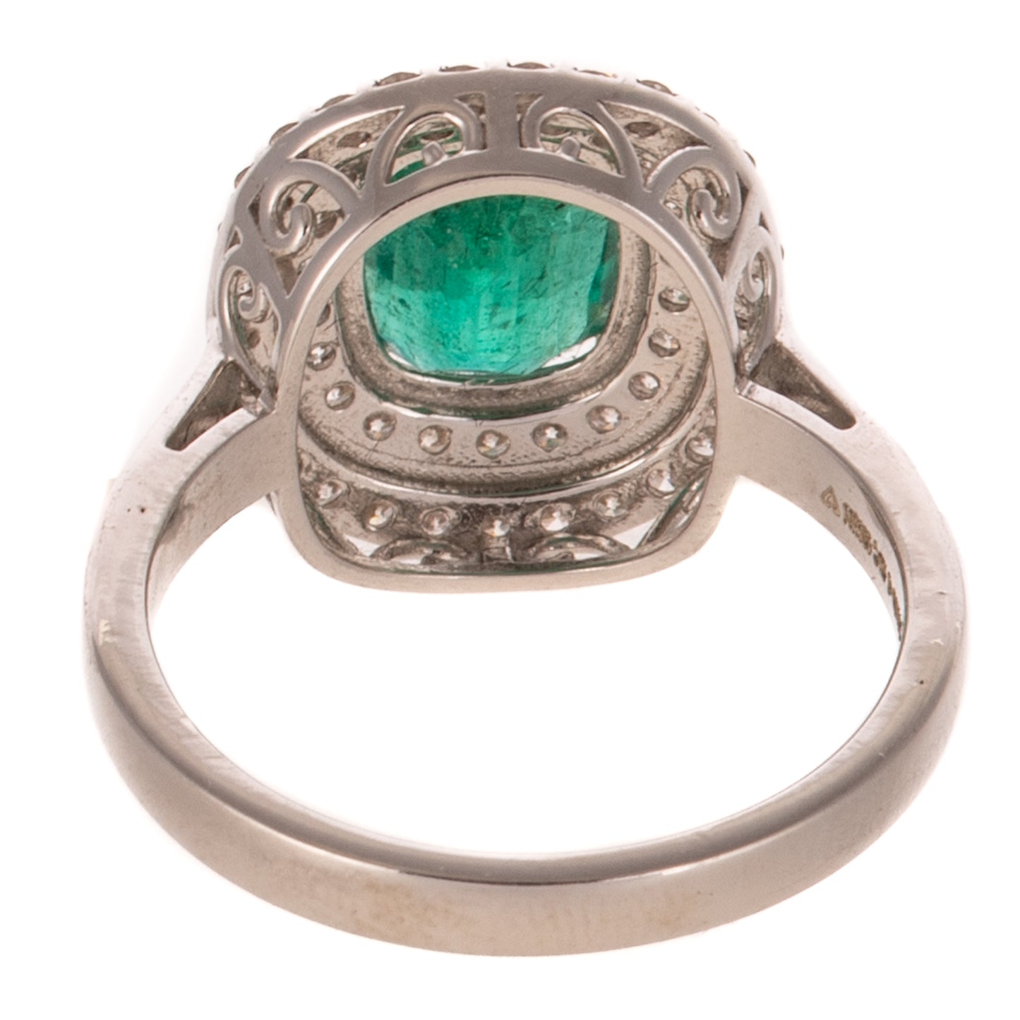 An Emerald & Diamond Ring in 14K