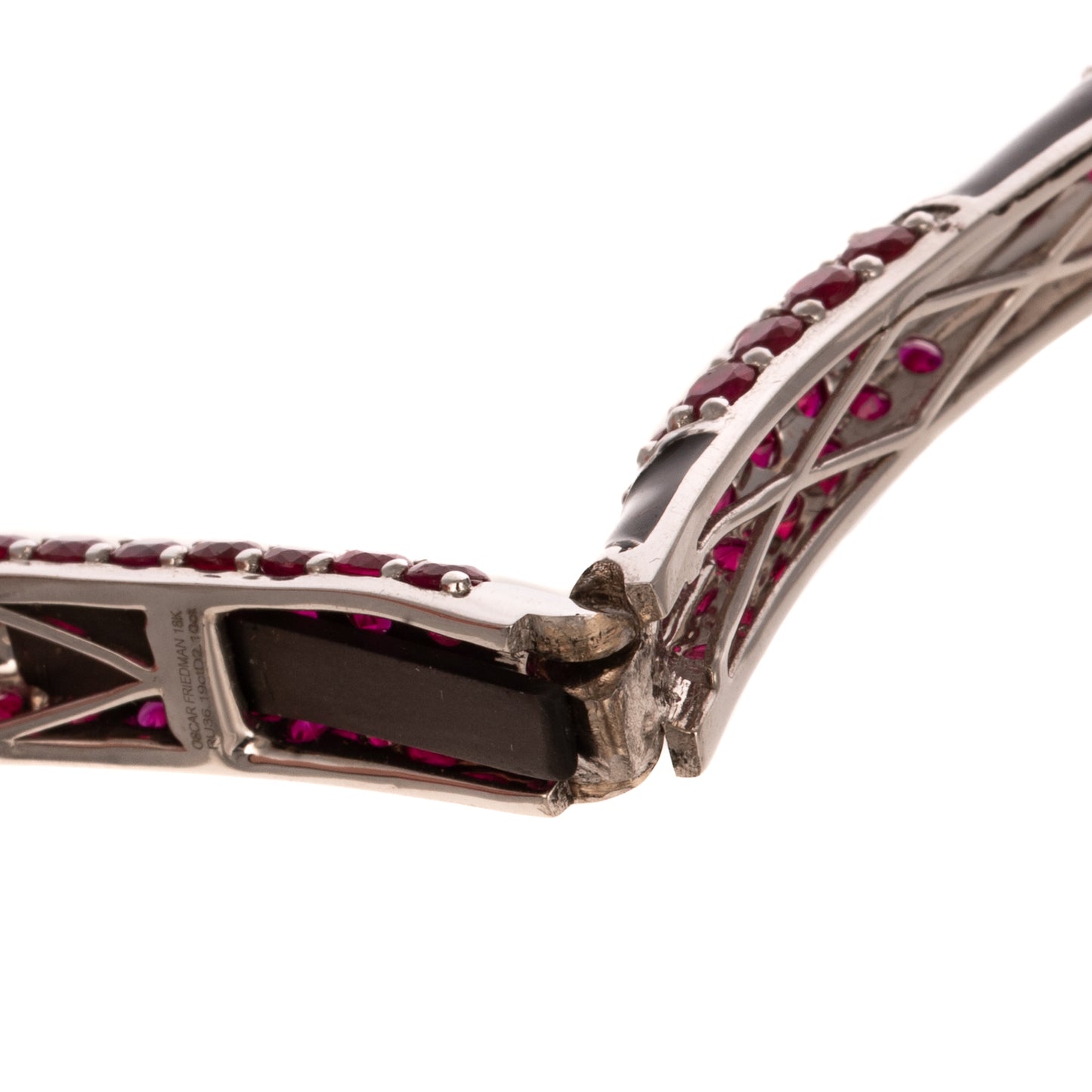 A Fine Ruby & Diamond Snake Collar in 18K