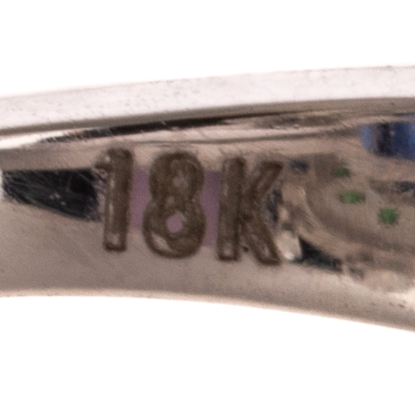 A Blue Kyanite, Emerald & Diamond Dangle Ring in 18K