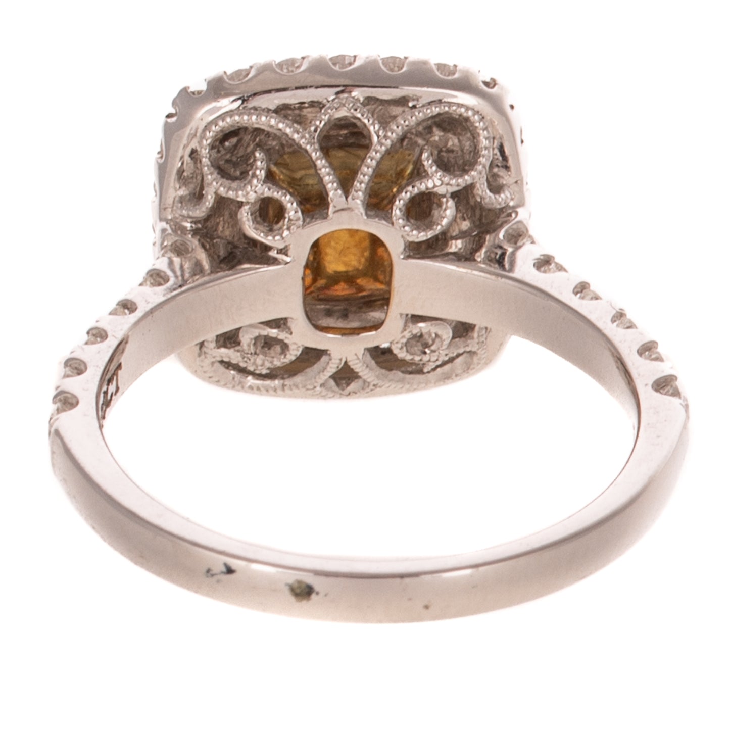 A GIA 1.10 cts Sapphire & Diamond Ring in 18K