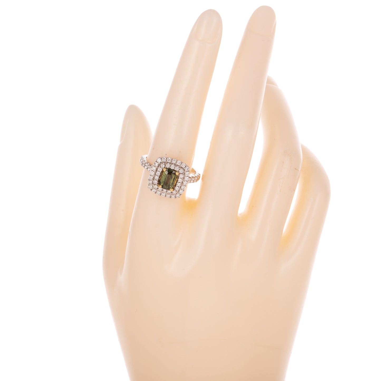 A GIA 1.10 cts Sapphire & Diamond Ring in 18K